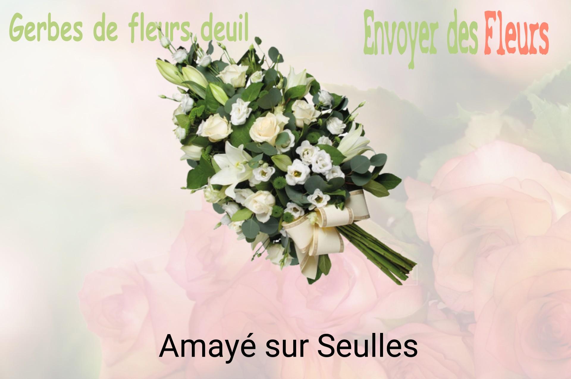 Gerbe de fleurs de deuil livrée à Amayé-sur-Seulles